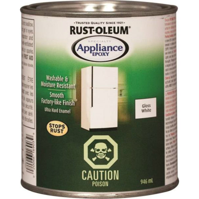 Rust-Oleum 242669 Specialty Appliance Epoxy, Gloss White, 946 mL – Toolbox  Supply