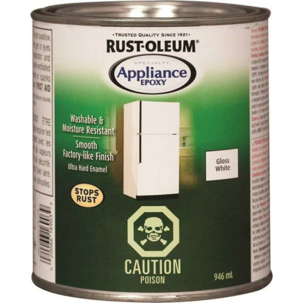 Rust-Oleum 242669 Specialty Appliance Epoxy, Gloss White, 946 mL