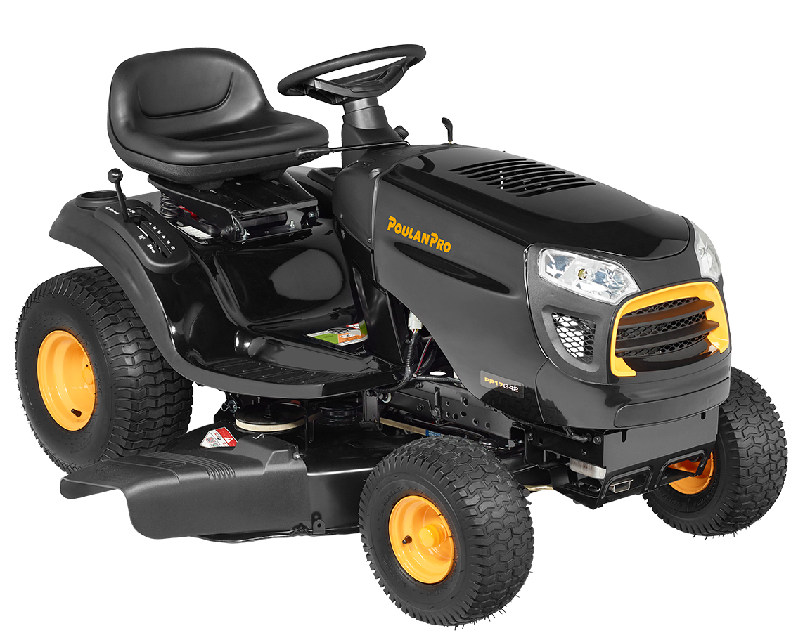 Poulan Pro PP17G42 Riding Mower with 6-Speed Gear, 42" Cutting Width