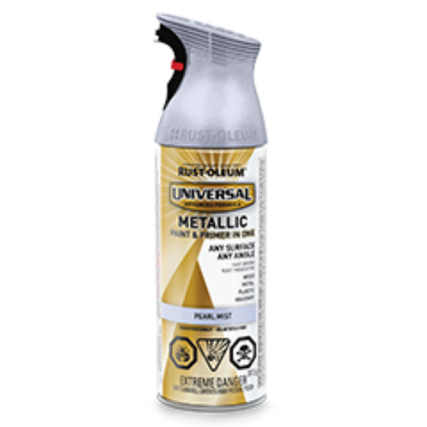 Rust-Oleum 264652 Universal Metallic Spray Paint, Pearl Mist, 312 g Aero