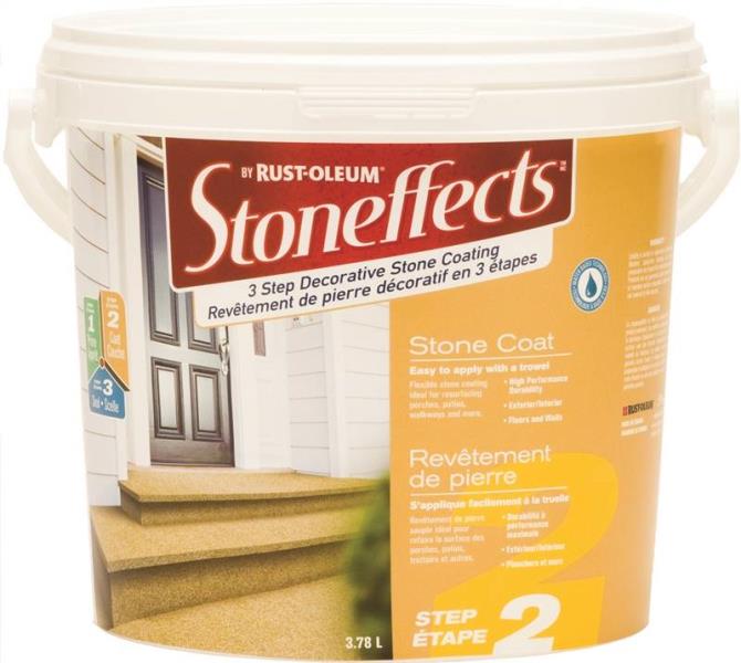 Rust-Oleum N5215155P Stoneffects Step-2 Stone Coating, Great Lakes, 3.7 L