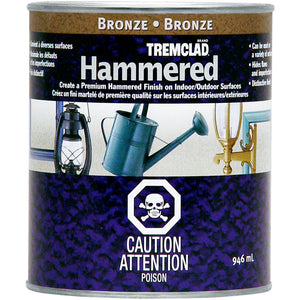 Tremclad 254833 Gloss Metal Hammered Finish, Bronze, 946 mL