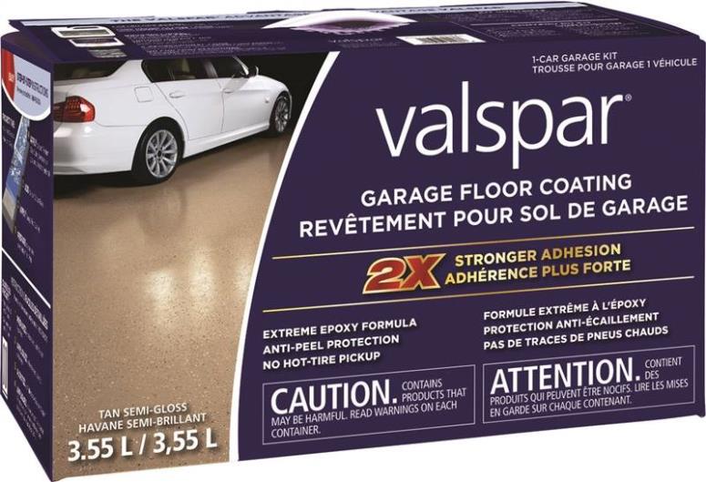 Valspar 81021C Garage Floor Coating Kit, Tan