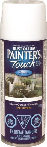 Painter's Touch N1992830 Multi-Purpose Brush-On Paint, Gloss White, 340G Aerosol