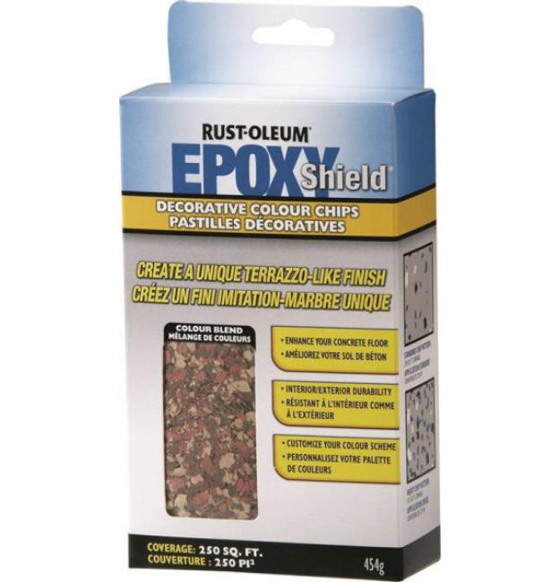 Rust-Oleum N238473 EPOXYSHIELD Decorative Colour Chips, Brick Red, 474 G