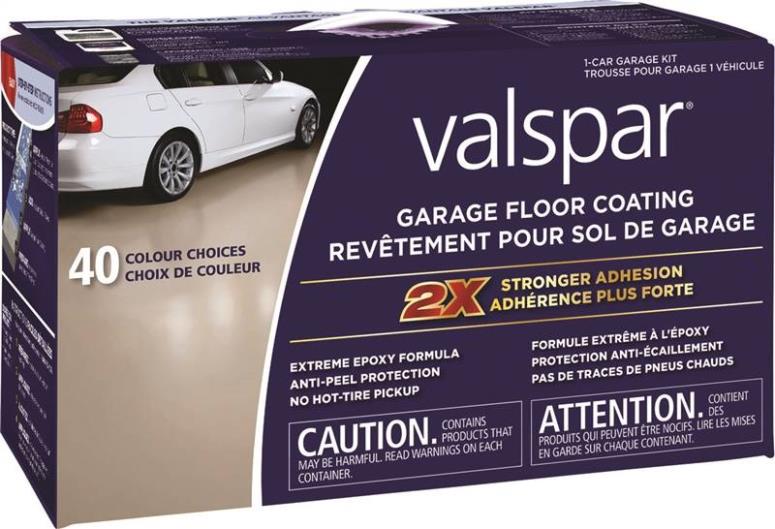 Valspar 81027C Garage Floor Coating Kit, Tint