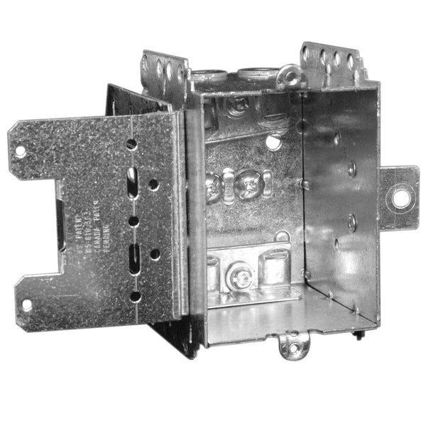 Hubbell 1504MSBUBAR Single Gang Device Box, Metal, 15 Cu.In.