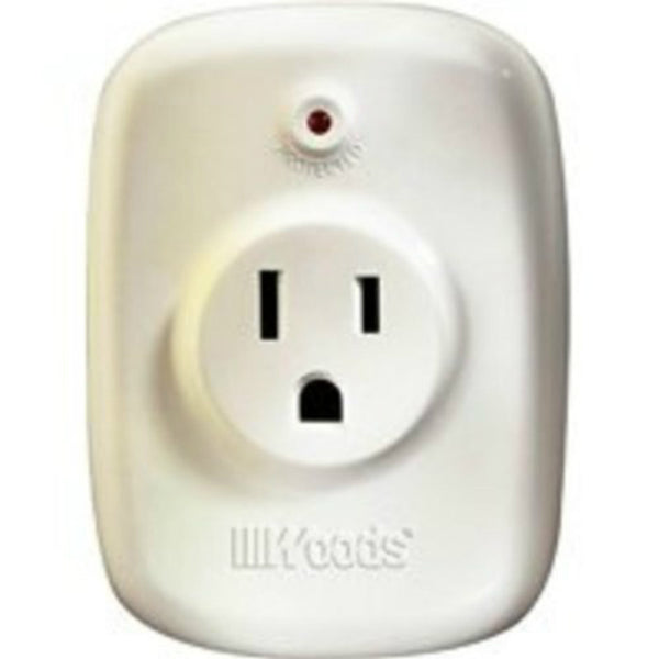 Woods 546500 Surge Protector with 1-Outlet, White, 810 Joules