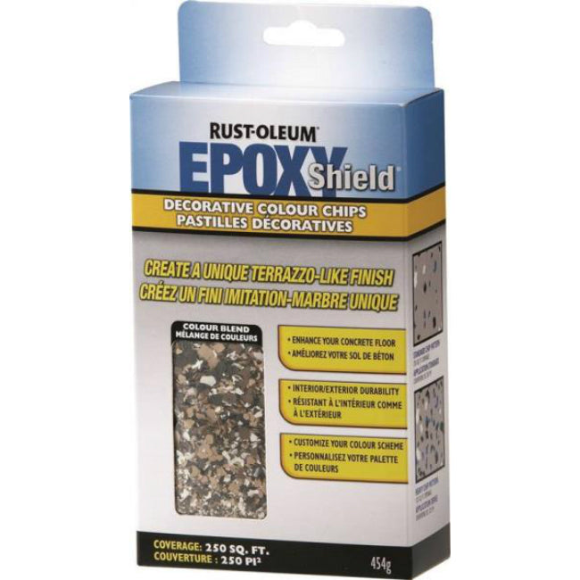 Rust-Oleum N238470 EPOXYSHIELD Decorative Colour Chips, Tan Blend, 474 G