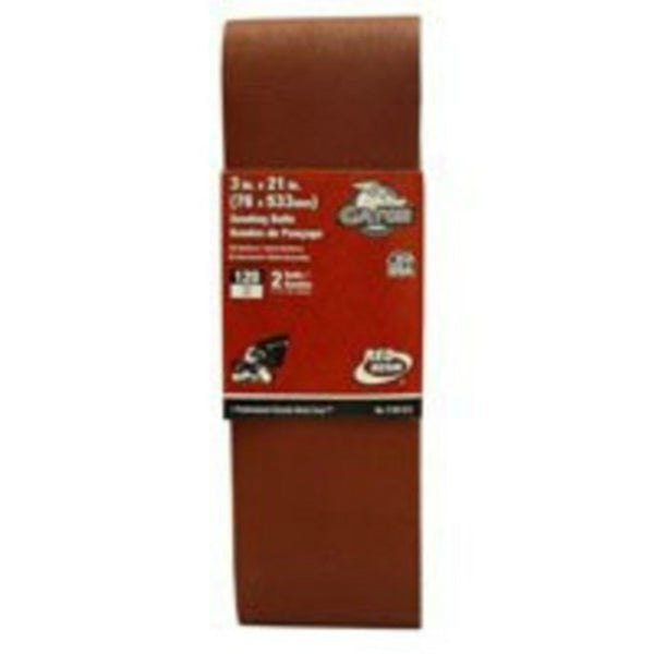 Gator 3140-012 Aluminum Oxide Portable Sanding Belt, 3" x 21", 120 Grits