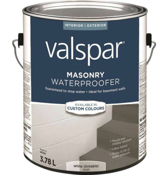Valspar 82085C Masonry Waterproofer, White, 3.7 Litres