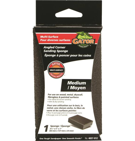 Gator 4637-012 Multi-Surface Jumbo Sanding Pad, Medium, 3" x 5" x 1"