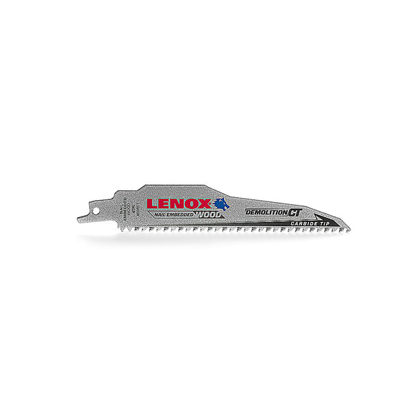 Lenox 1832118 Demolition Bi-Metal Reciprocating Saw Blade, 6" L