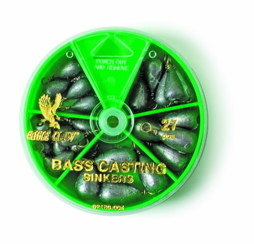 Eagle Claw 0848-2211 Bass Casting Sinker, Assorted, 27 Piece