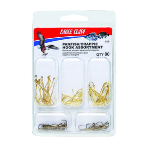 Eagle Claw 0848-4033 Panfish / Crappie Hook, Assorted, 80 Piece