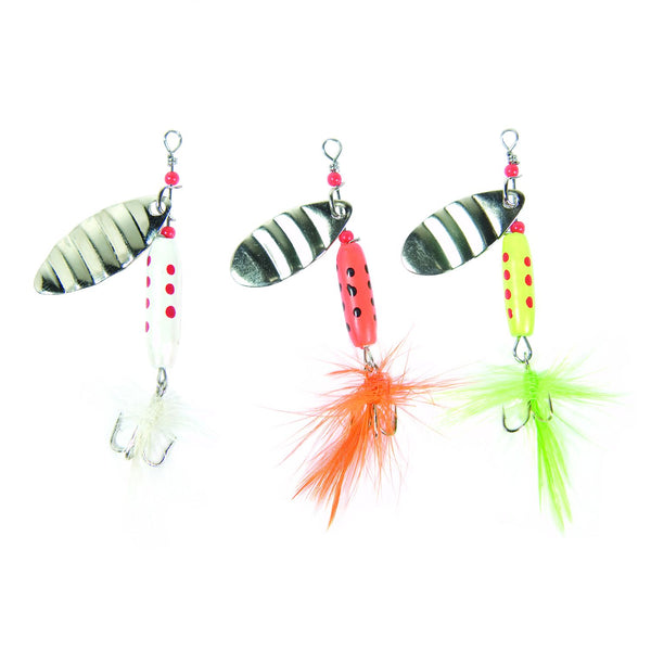 Eagle Claw 0848-3932 Multiple Color Hair Spinners, 3 Piece