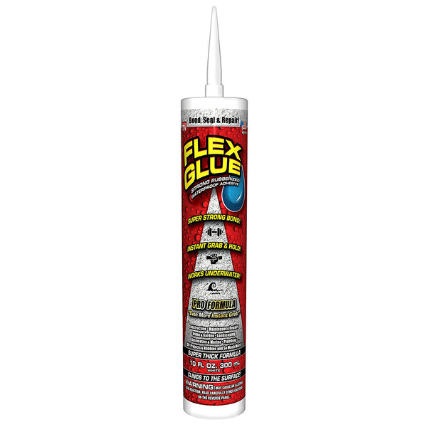 Flex Glue GFSTANR10 Strong Rubberized Waterproof Adhesive, As Seen On TV, 10 Oz
