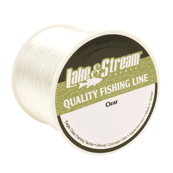 Eagle Claw 0848-1282 Lake & Stream Economy Fishing Line, Clear, 4 Lb x 900 Yd
