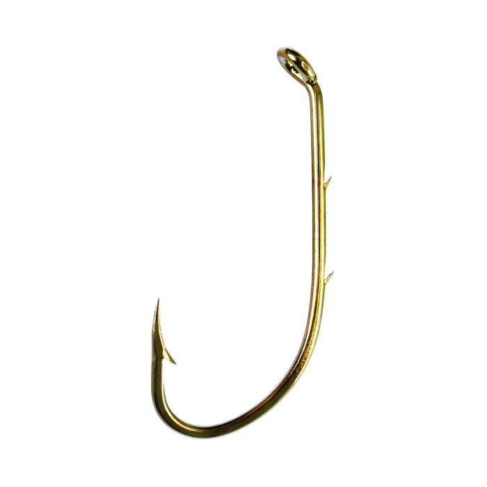 Eagle Claw 0848-1385 Baitholder Hook with Curved Point & 2 Slices, Size 4, 50 Pk