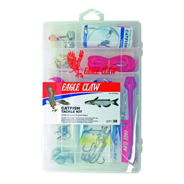 Eagle Claw 0848-5694 Catfish Tackle Kit, Assorted, 38 Piece