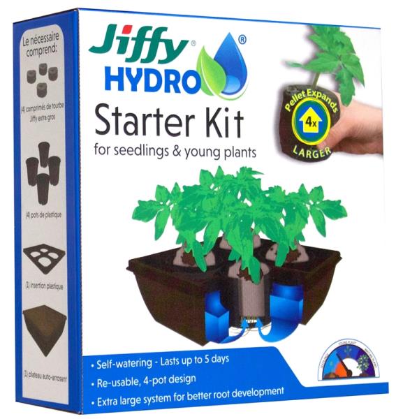 Jiffy JH4-8 Hydro Starter Kit for Seedling & Young Plants, 18"