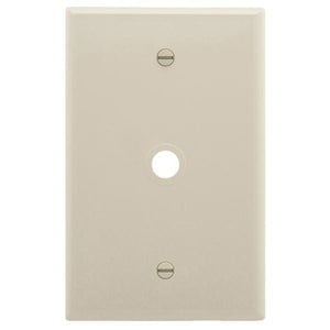 Cooper Wiring PJ11LA Telephone & Coax Wall Plate, 1-Gang