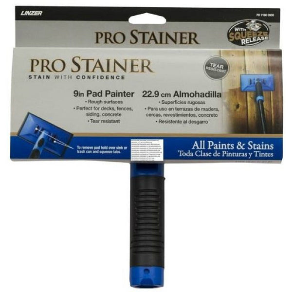 Linzer PD7100-9 Pro Stainer Pad Painter, 9 Inch