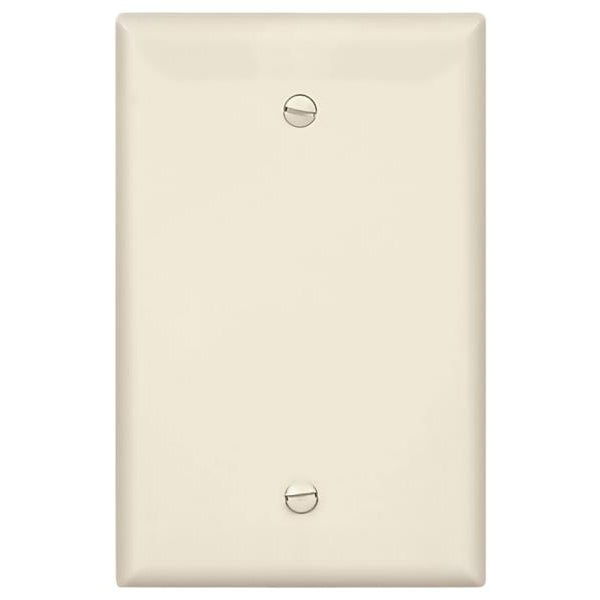 Cooper Wiring PJ13LA Blank Wall Plate, Light Almond, 1-Gang