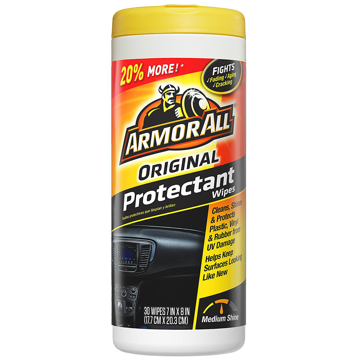 Armor All 17496C Original Protectant Wipes, 30-Count