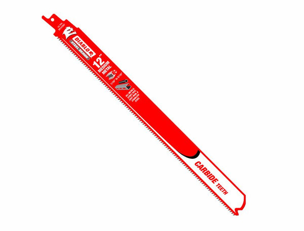 Diablo DS1210CF Steel Demon Carbide Recip Blade for Medium Metal Cutting, 10-TPI, 12"