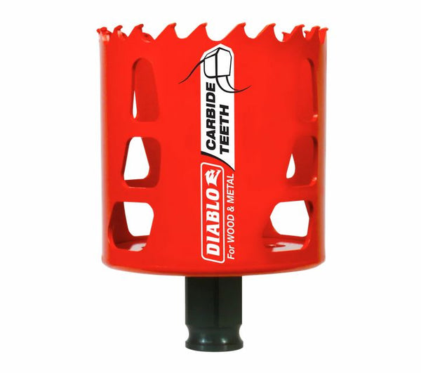Diablo DHS2563 Carbide Tipped Hole Saw, 3/8 Inch Dia x 2-9/16 Inch Dia
