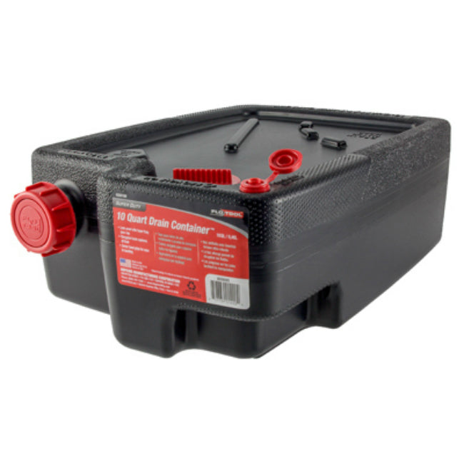 FloTool 42001MI Super-Duty Leak-Proof Drain Container, Plastic, 10 Quart Capacity