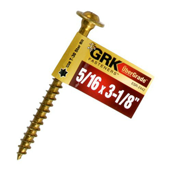 GRK 96001 RSS UberGrade Rugged Structural Screw, 5/16" x 3-1/8"