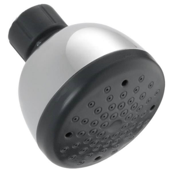 Delta 76118C/18 Shower Head with Ruber Spray Holes, Chrome, 2 GPM