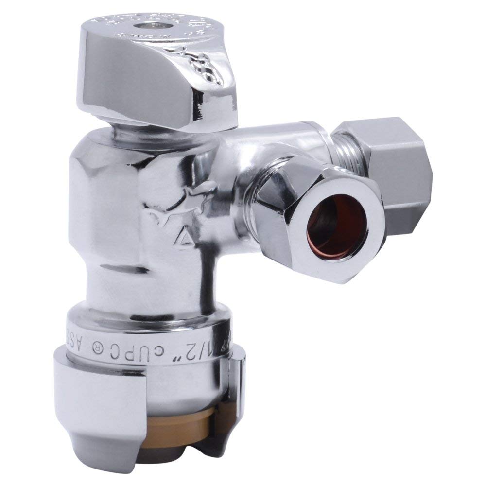SharkBite 25558LF Dual Outlet Supply Stop, 1/2" x 3/8" x 3/8"
