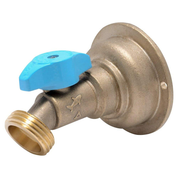 SharkBite 24631LF Quarter Turn No-Kink 45-Degree Hose Bibb, 3/4" x 3/4" MHT