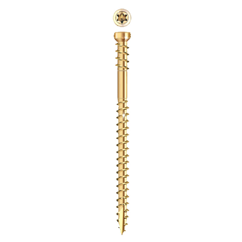 GRK 15105 Exterior RT Composite Self-Tapping Trim Screw, #9 x 3-1/8", 1900-Count
