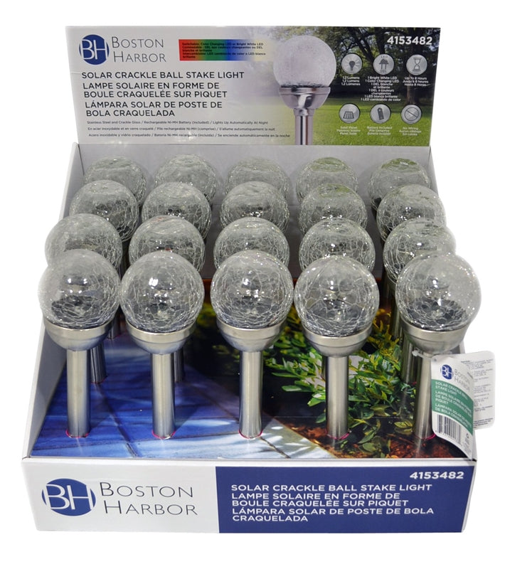 Boston Harbor 24138 Solar Stake Light, 12 Lumens