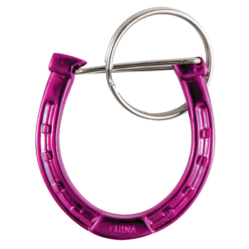 Hy-Ko KC525 Horseshoe C-Clip Carabiner, Pink