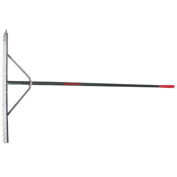 Razor-Back 63133 Aluminum Asphalt Lute Rake with Aluminum Handle & End Grip, 36"