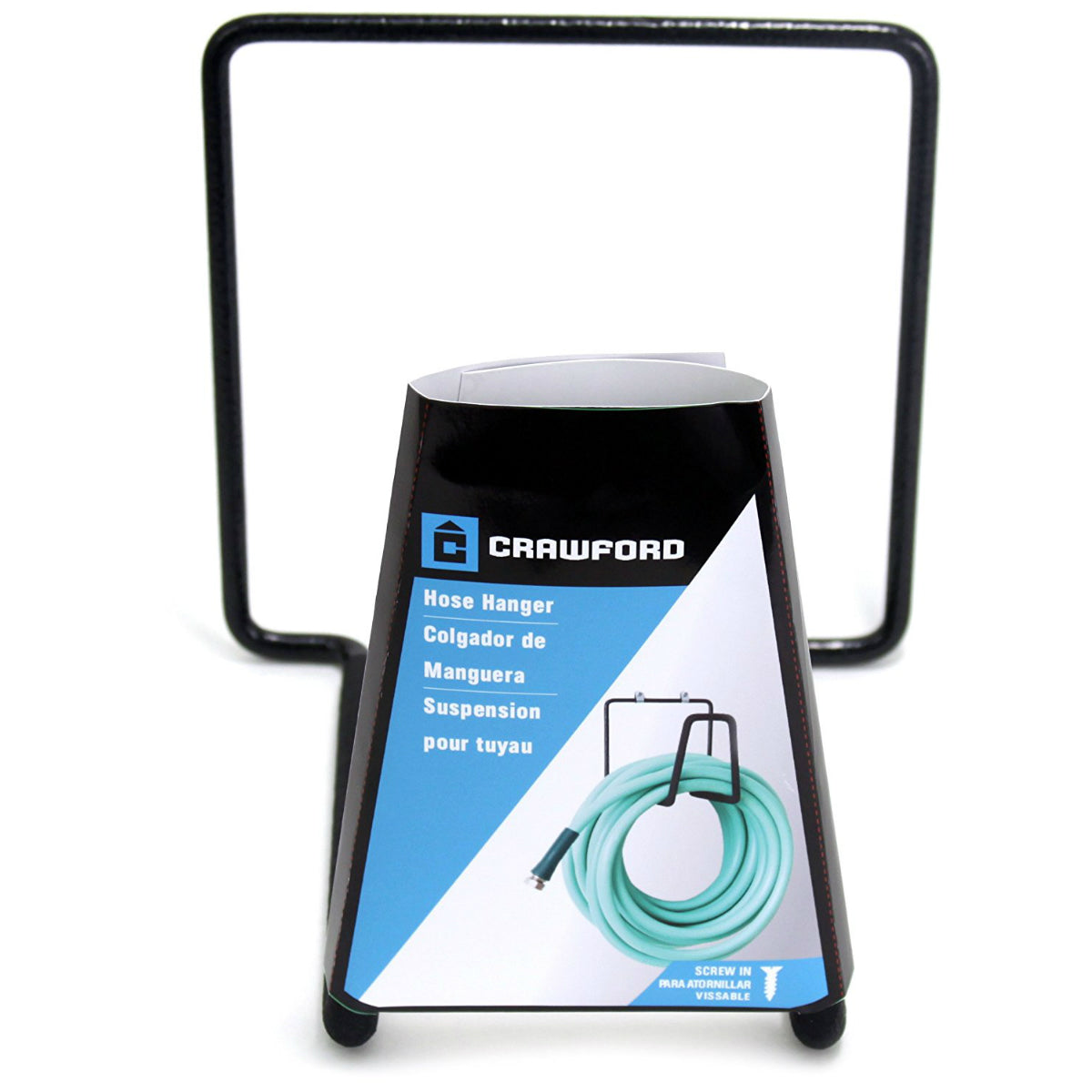 Crawford CMHH-6 Medium Duty Hose Hanger, Black