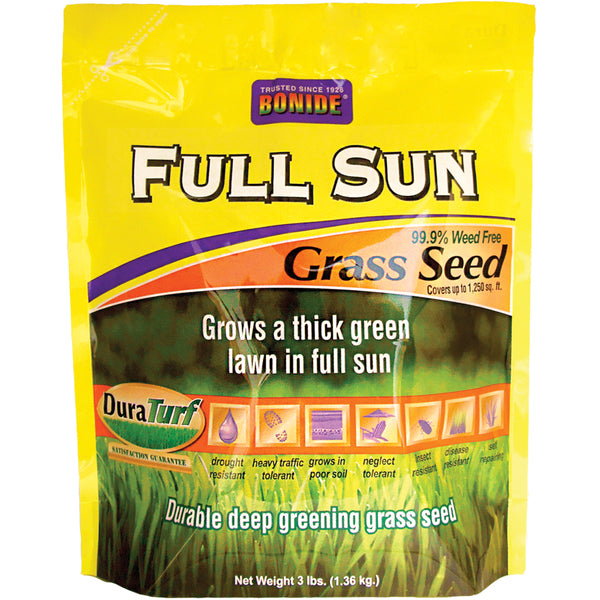 Bonide 60202 Full Sun Grass Seed, 3 Lb