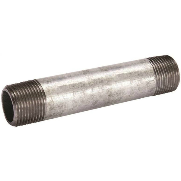 Southland 570-060BC Galvanized Threaded Pipe Steel Nipple, 3" Dia, 6" Length