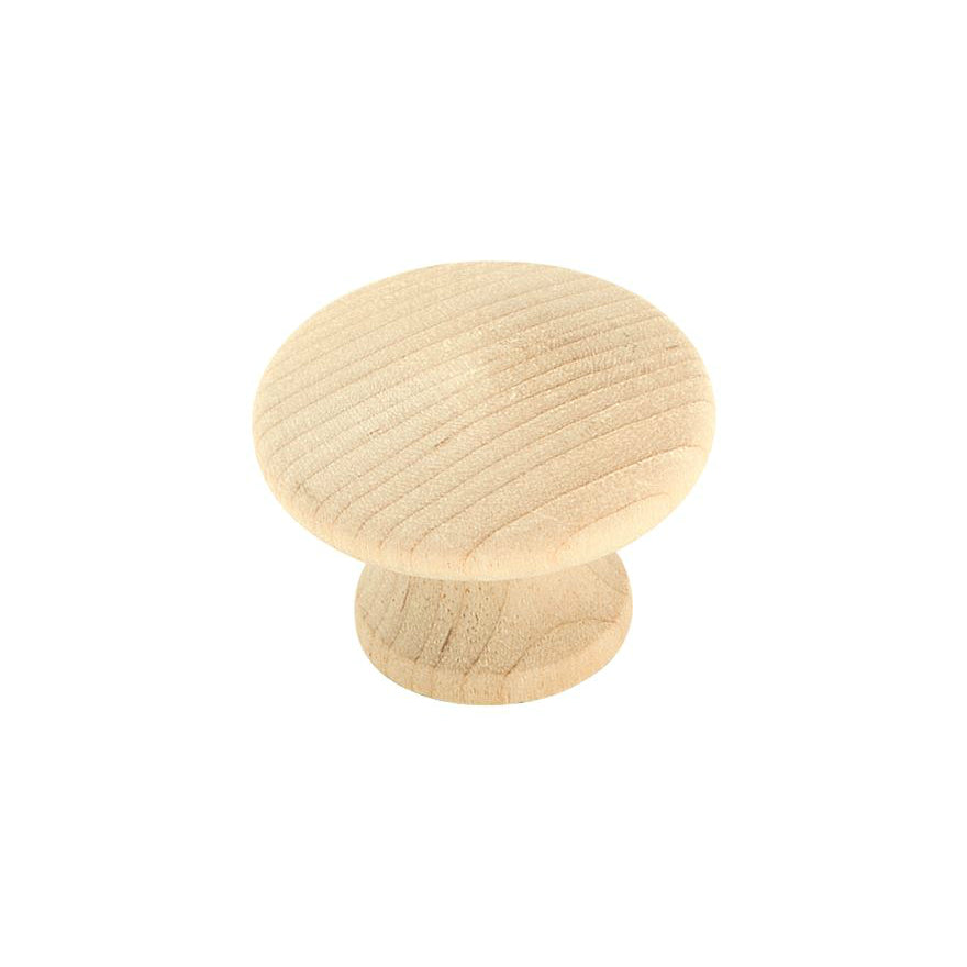 Amerock BP811WD Allison Value Knob with Screw, Unfinished, 1-1/4"