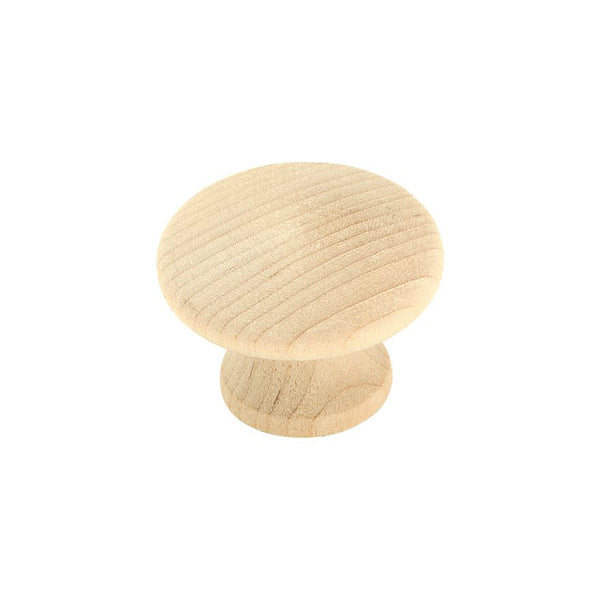 Amerock BP811WD Allison Value Knob with Screw, Unfinished, 1-1/4"