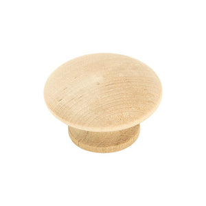 Amerock BP813WD Allison Value Knob with Screw, Unfinished, 1-1/2"