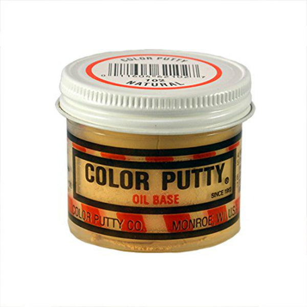 Color Putty 102 Oil Based Putty for Woodwork Paneling, Natural, 3.68 Oz