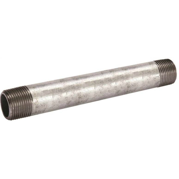Southland 570-120BC Galvanized Threaded Pipe Steel Nipple, 3" Dia, 12" Length
