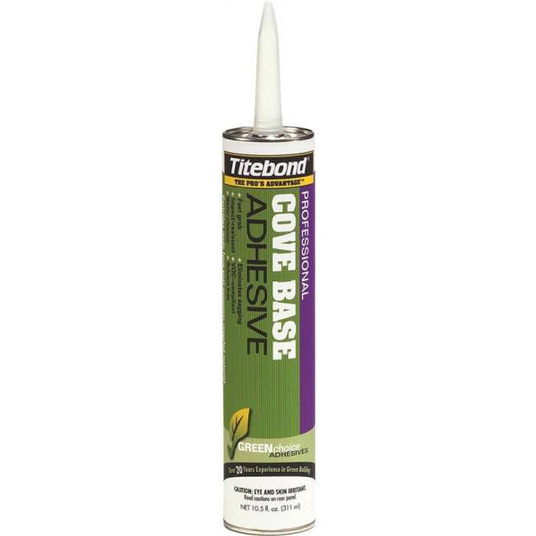 Titebond 3401 GREENchoice Professional Cove Base Adhesive, Beige, 10.5 Oz