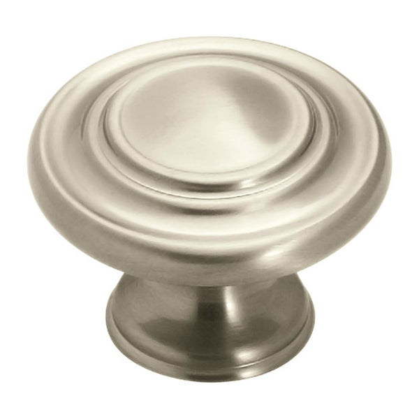 Amerock BP1586G10 Inspirations Knob with Screw, Satin Nickel, 1-5/16"